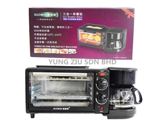 HL-9L-K#1050W 3 IN 1 BREAKFAST MAKER(SUOMISI)